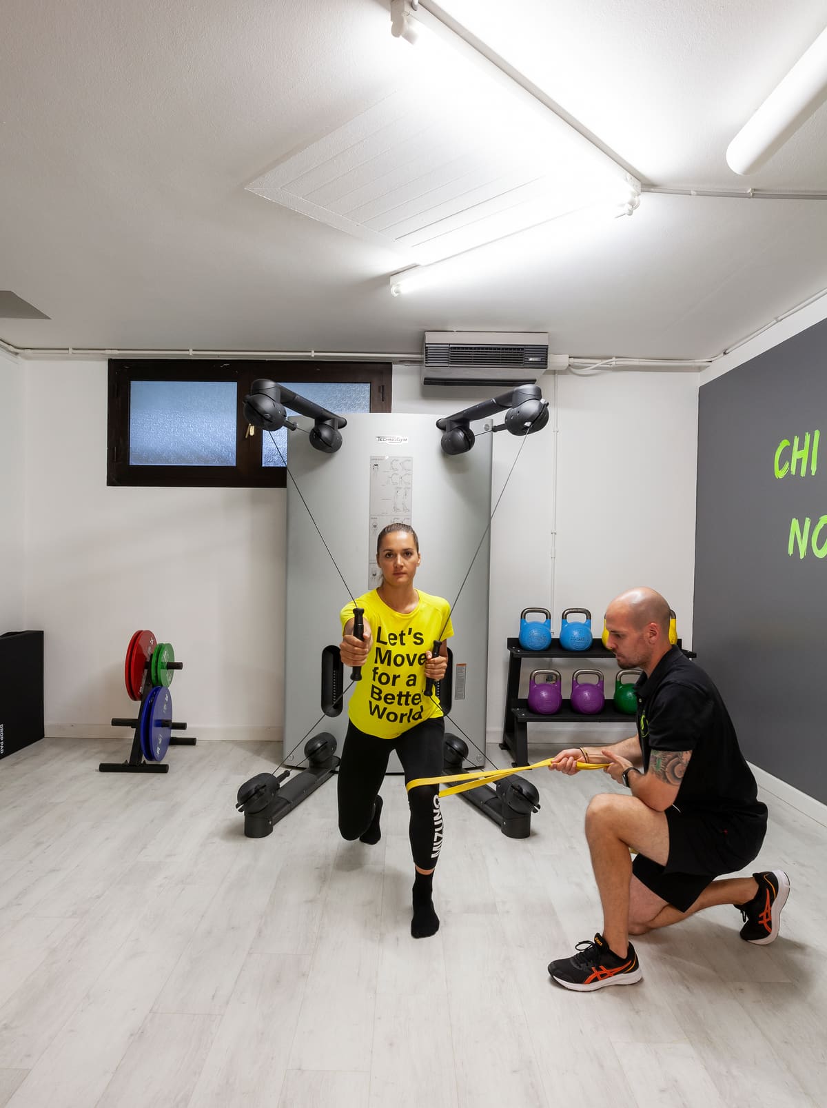 Seduta di personal training allo Studio Kinesis